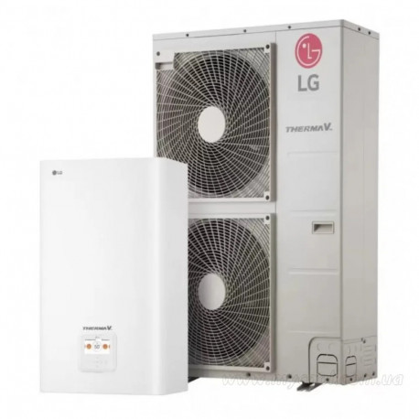 LG Therma V HU163MA.U33 / HN1639.NK3 16кВт (380V) тепловий насос повітря-вода з компрессором Inverter (до -25) до 160 кв.м.