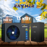 Тепловий насос повітря вода Raymer RAY-10DS2-EVI на 10 кВт, інвертор до -30 °C, спліт-система до 120 кв.м. 220V