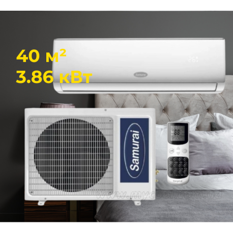 Кондиционер Samurai Elite SMA-12HRDN8T 3,86 кВт, до 40 кв.м., работа при -15/+53°C, 220 В